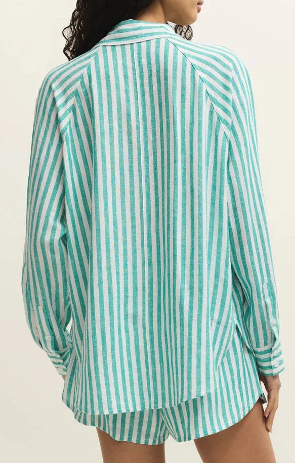 Z Supply | The Perfect Linen Striped Top La Palma