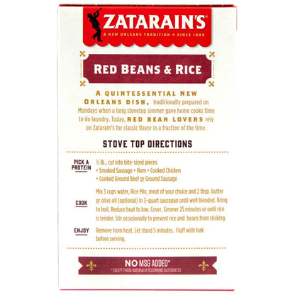 Zatarain’s Red Beans & Rice Mix – 8 oz – 12 Pack