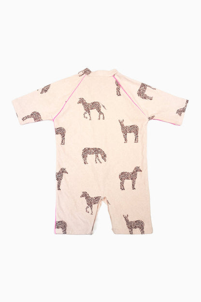 Zebra Pink Bebé Onesie - Polonio Uruguay